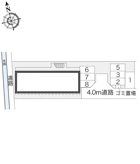 ★手数料０円★岡山市南区豊成１丁目　月極駐車場（LP）